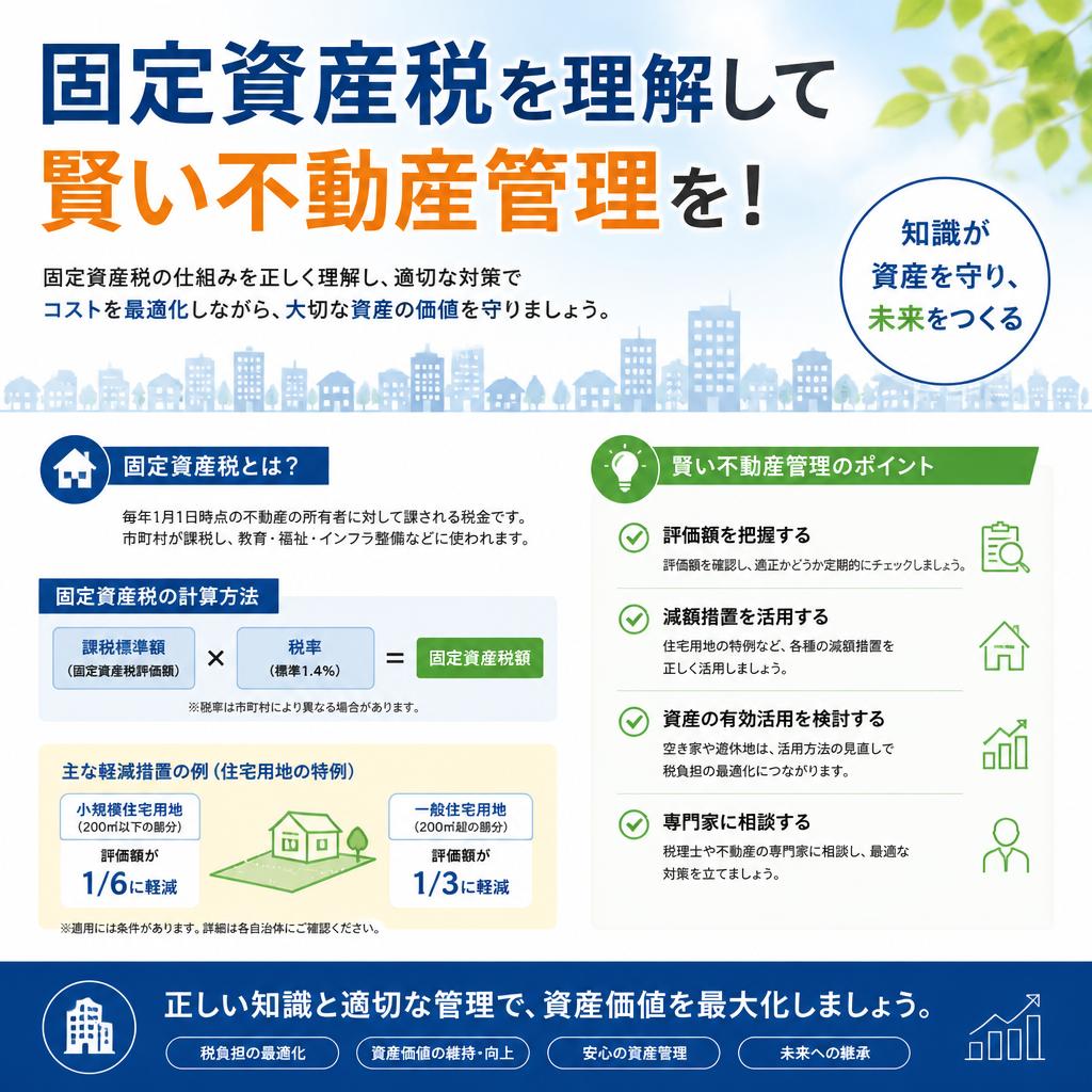 固定資産税を理解して賢い不動産管理を！
