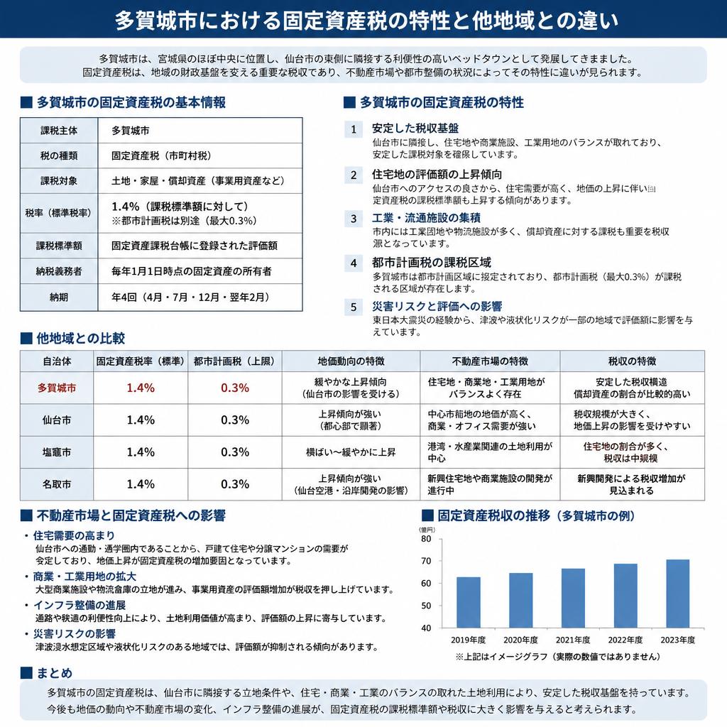 多賀城市の固定資産税事情