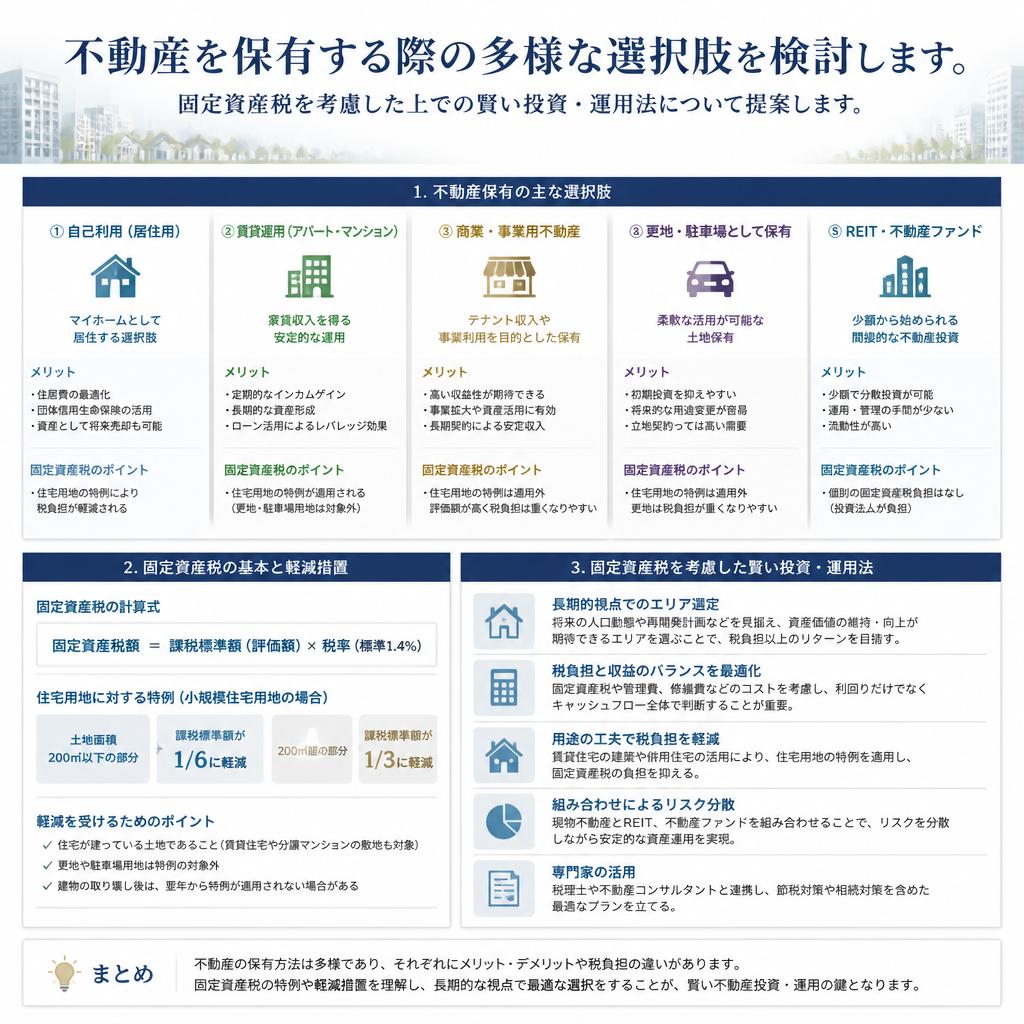 購入、売却、賃貸の選択肢