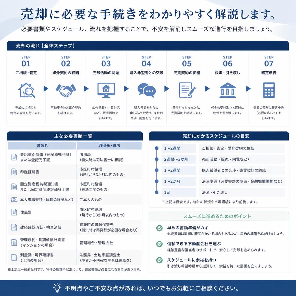 2. 売却手続きはシンプルに！