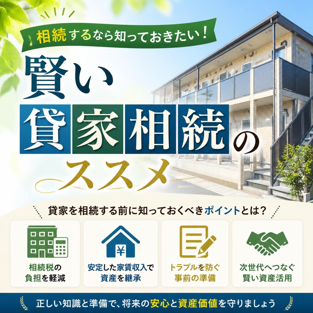 相続するなら知っておきたい！賢い貸家相続のススメ