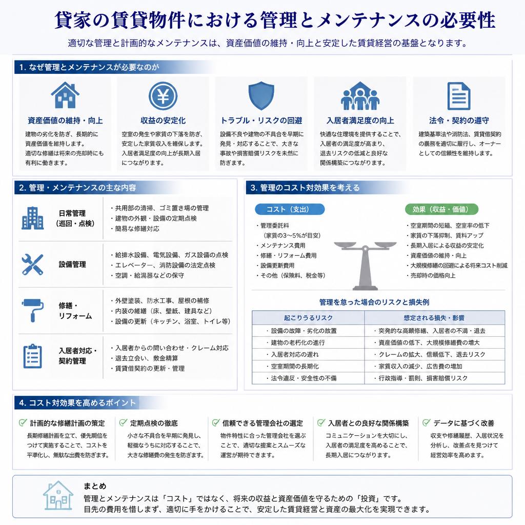 3. 賃貸物件の管理と維持の重要性