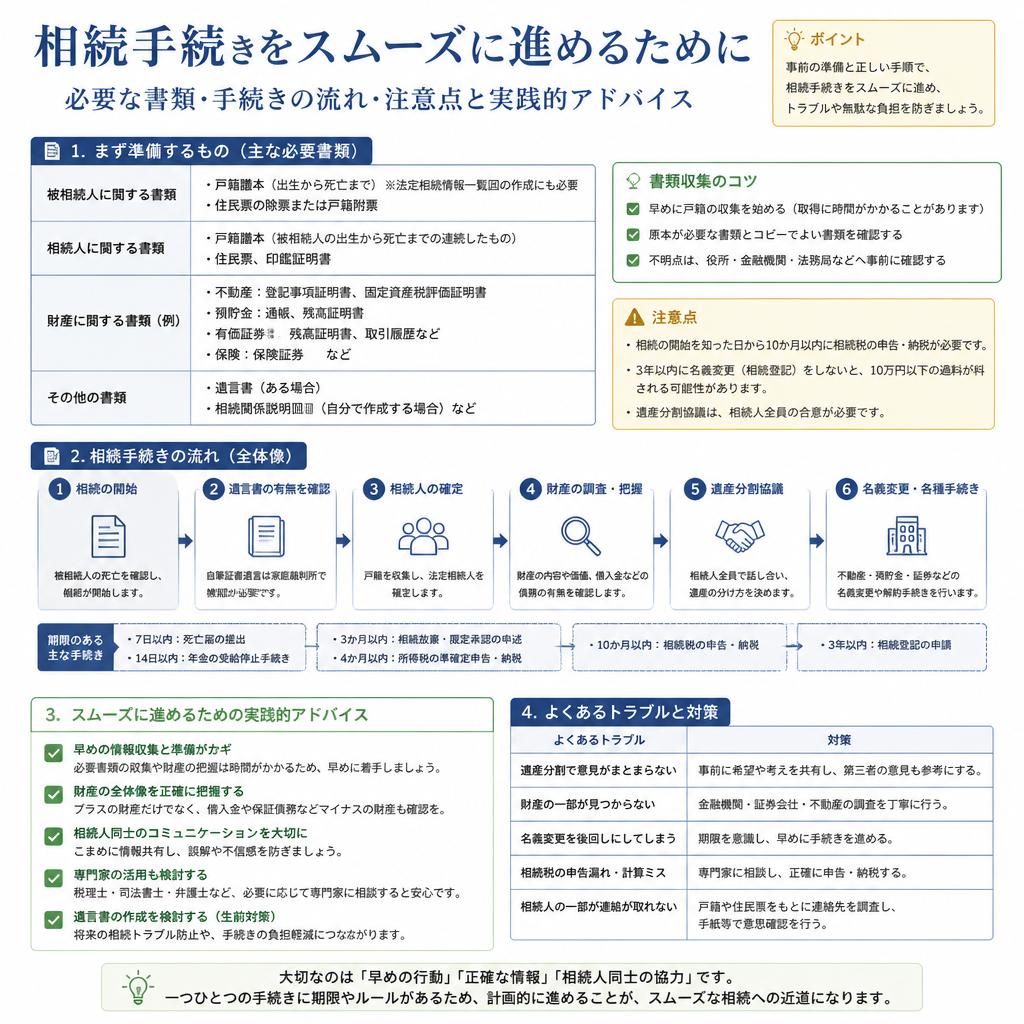 相続手続きで知っておくべきこと