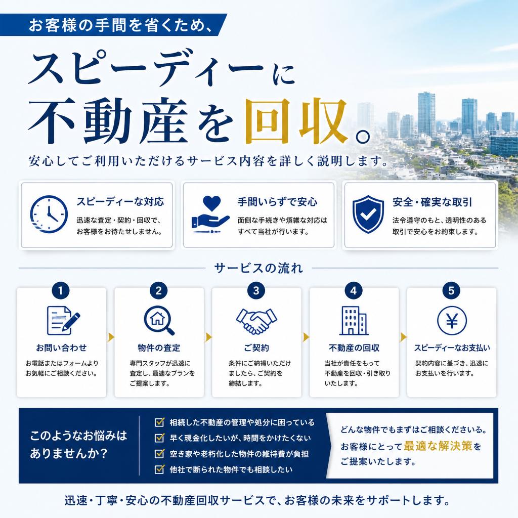 安心・迅速な回収サービス