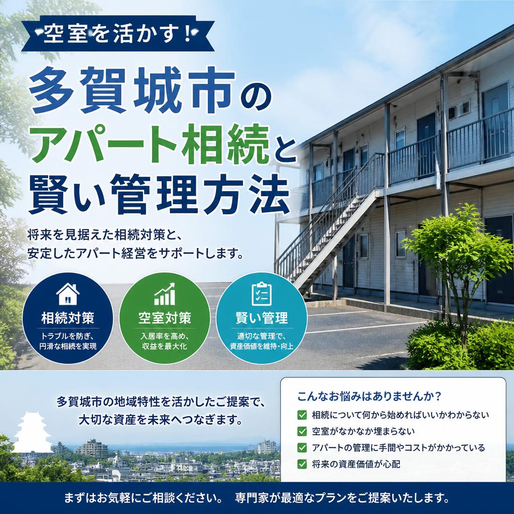 空室を活かす！多賀城市のアパート相続と賢い管理方法