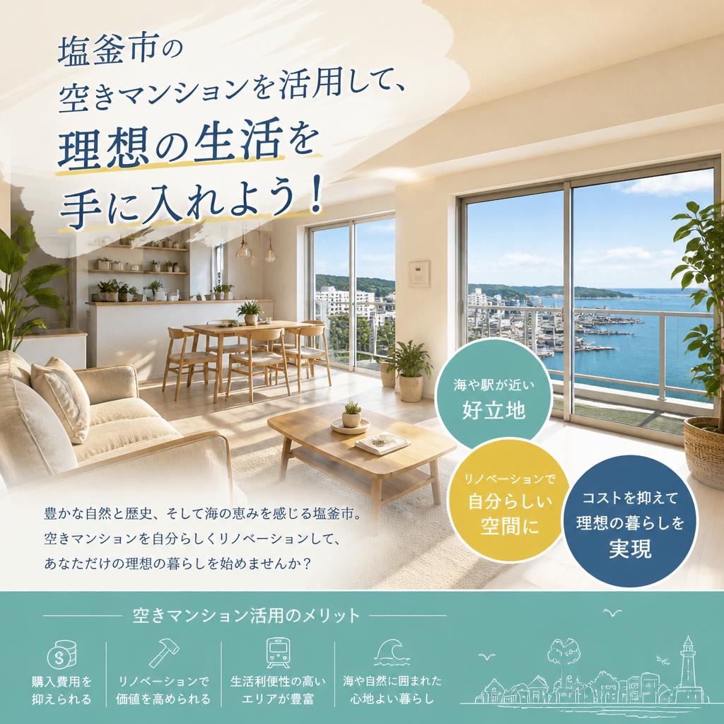 塩釜市の空きマンションを活用して、理想の生活を手に入れよう！
