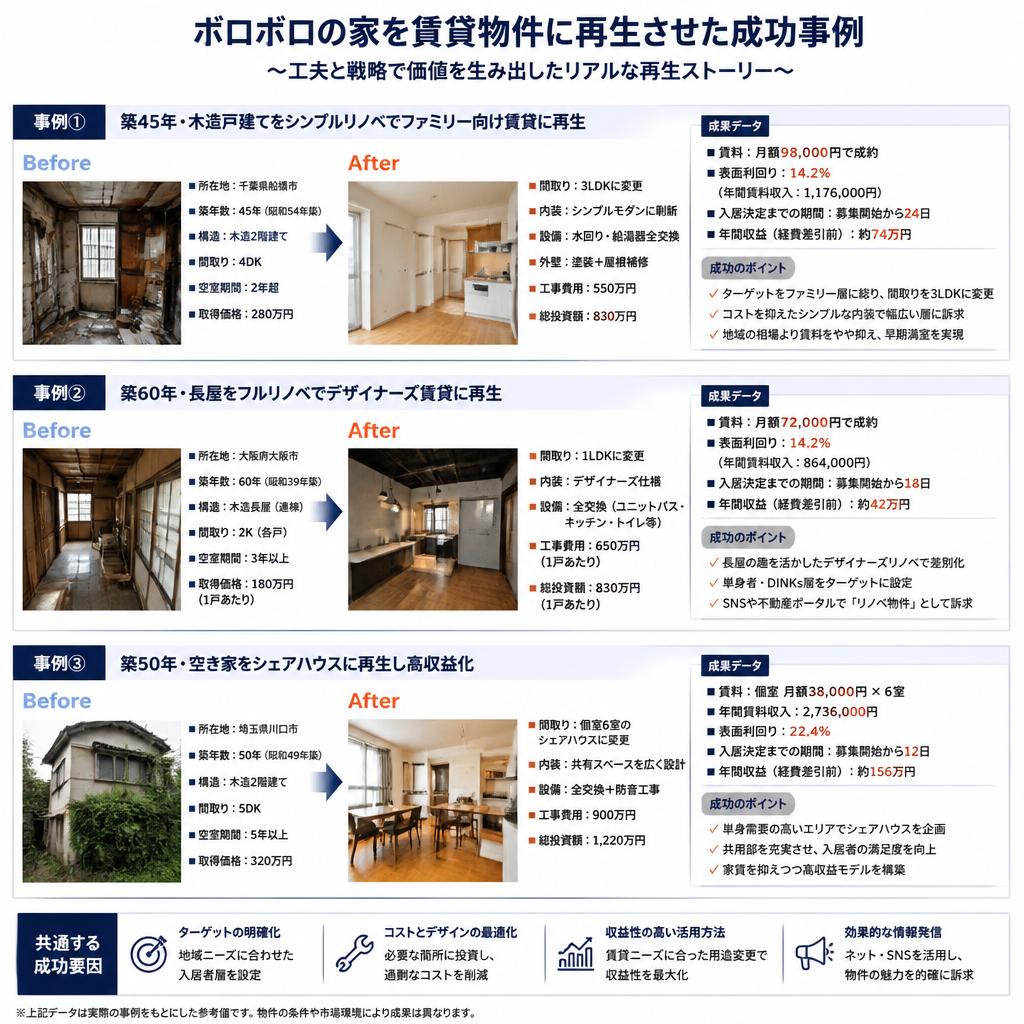 4. 成功事例の紹介：賃貸経営の実績