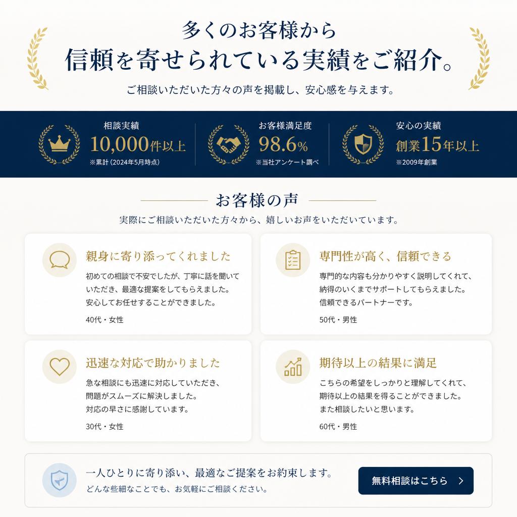これまでの実績と信頼