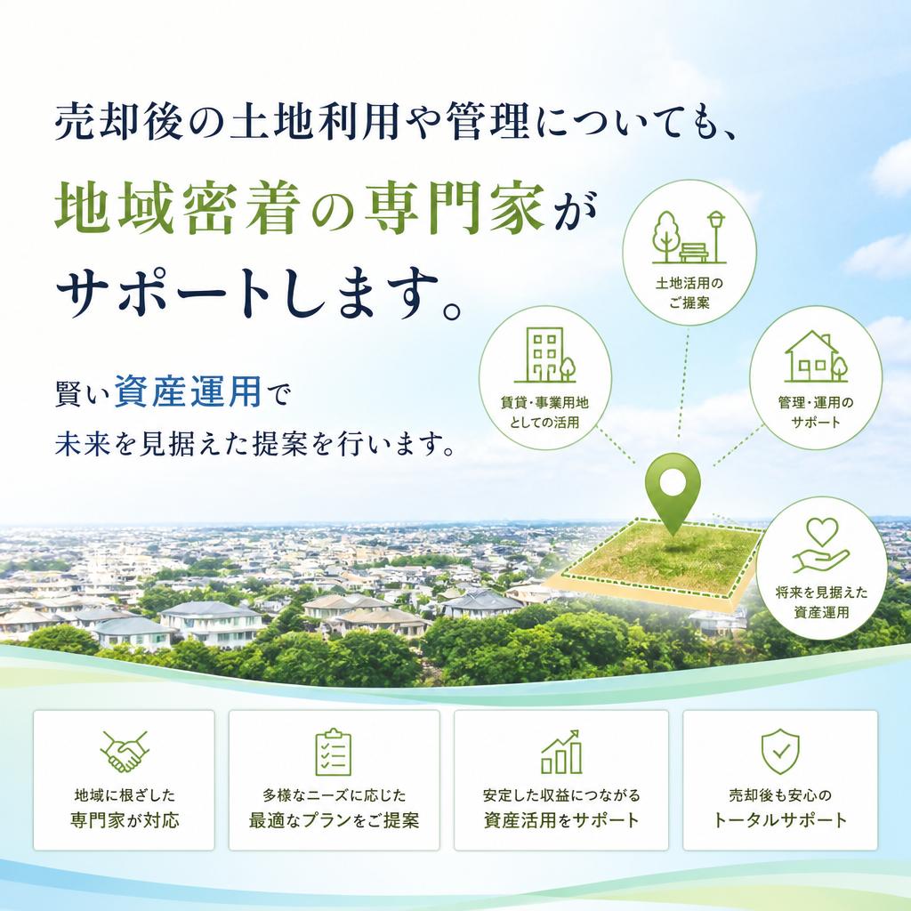 4. 売却後の管理もお任せください！