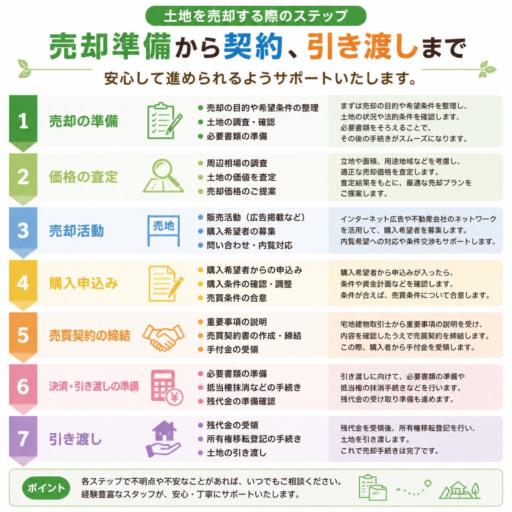 土地売却の流れ