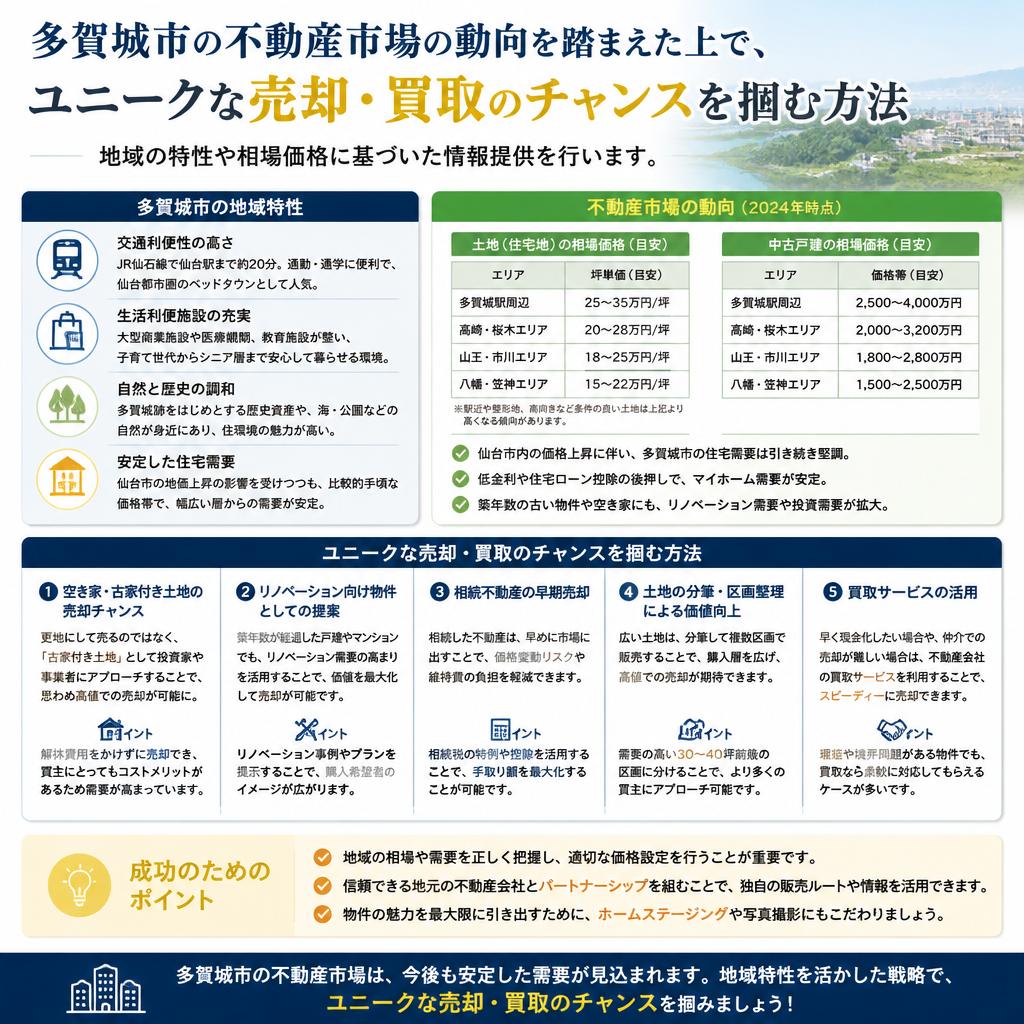 2. 多賀城市の不動産市場トレンド