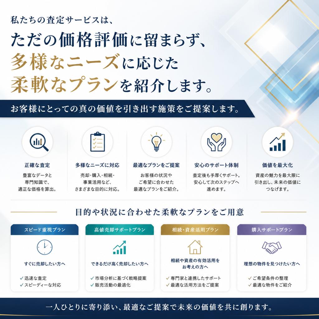 4. 新しい価値を見出せる査定サービス