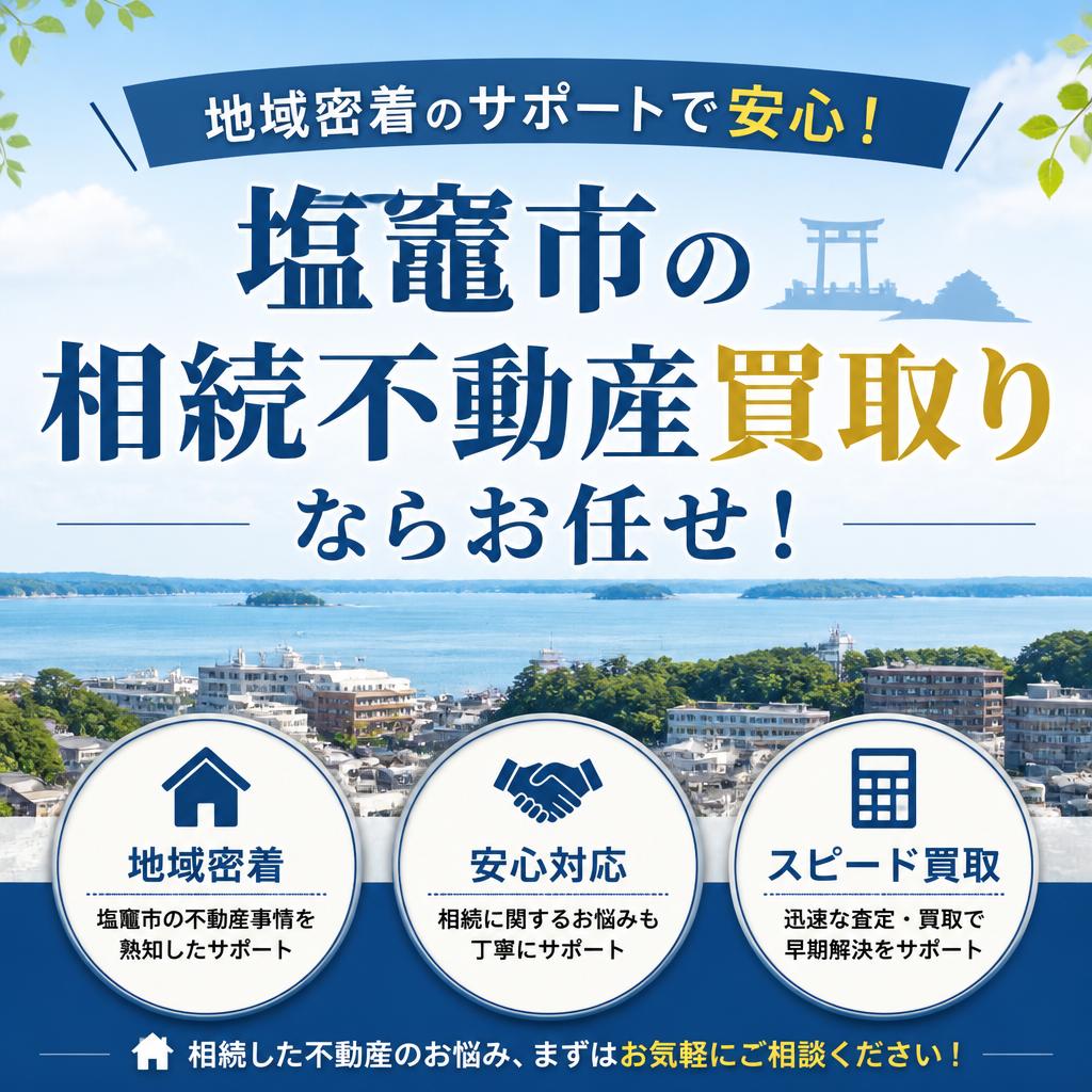 地域密着のサポートで安心！塩竈市の相続不動産買取りならお任せ！