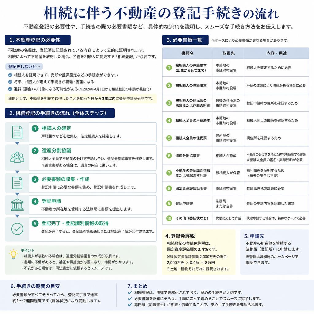 登記手続きの流れ