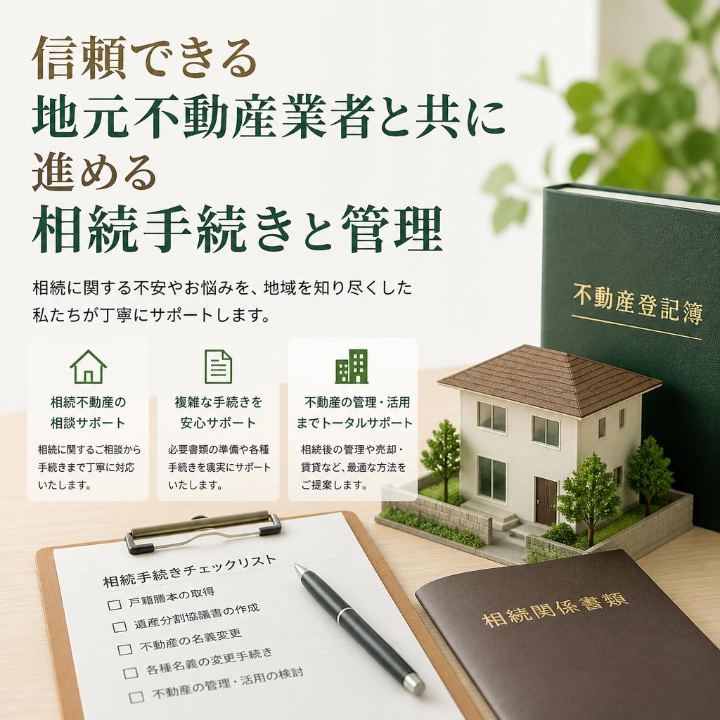 信頼できる地元不動産業者と共に進める相続手続きと管理