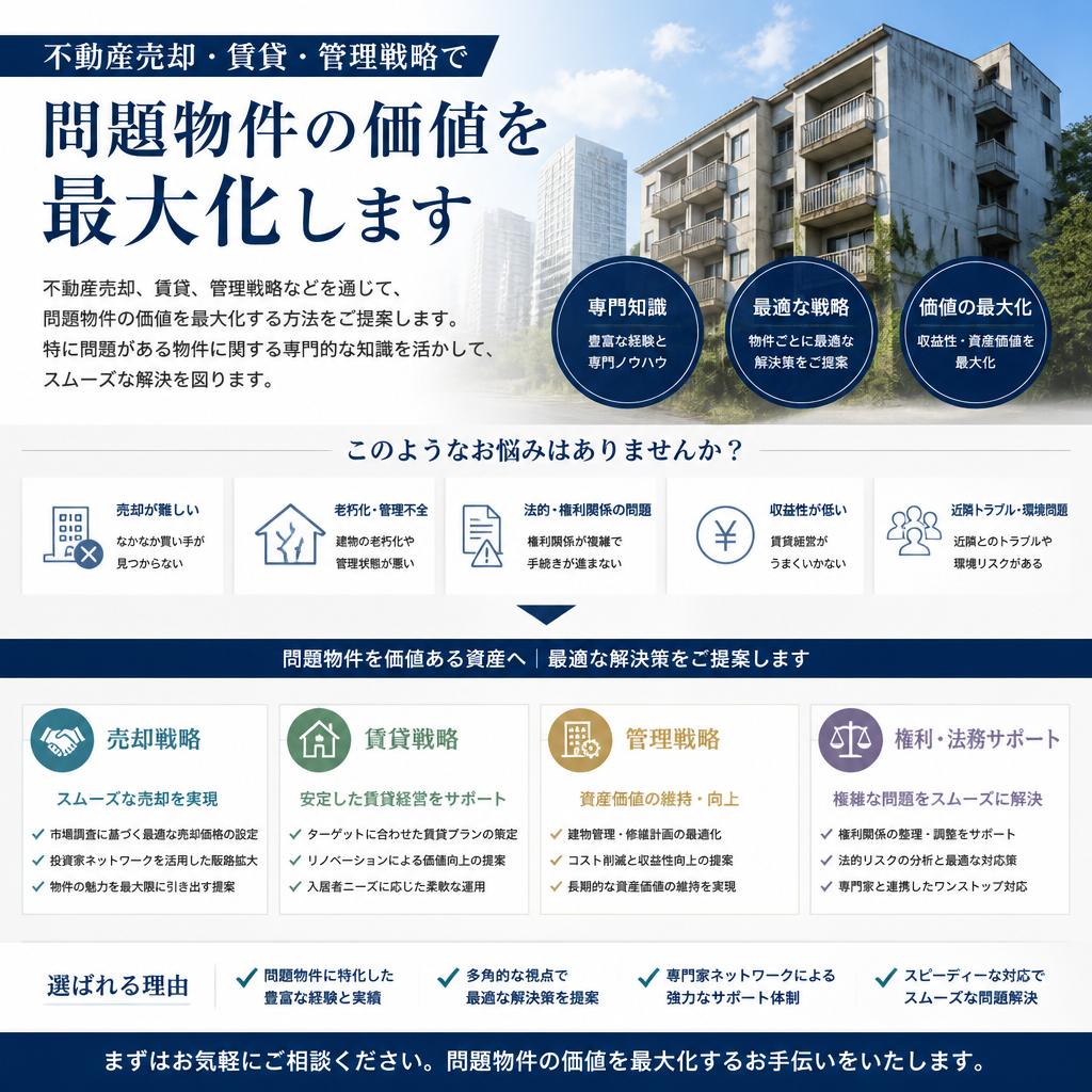 当社のサービス～問題物件へのアプローチ～