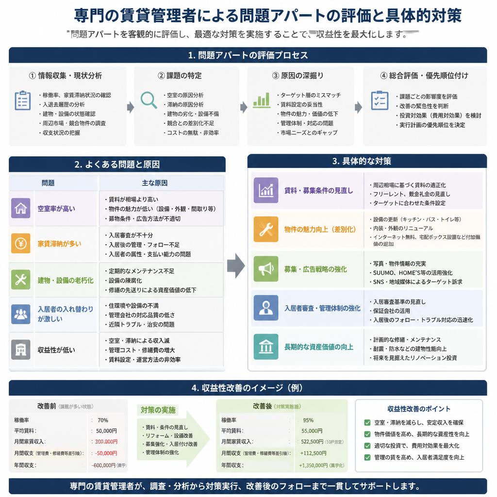 賃貸管理の専門家による評価と対策