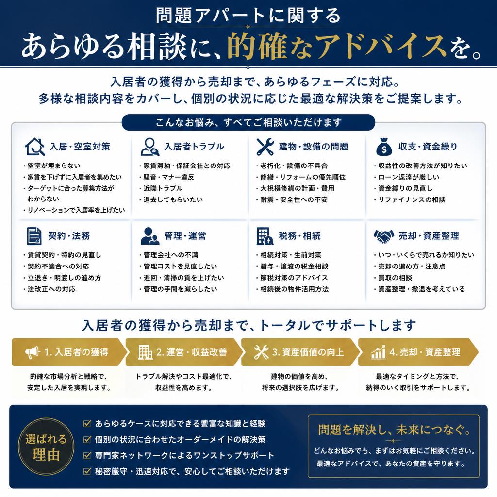 幅広い相談内容
