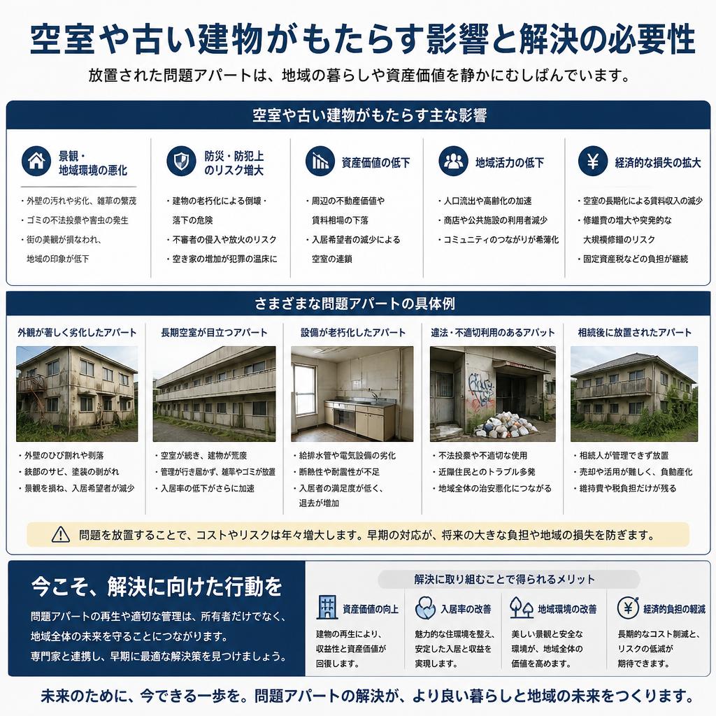 問題アパートの特徴と影響