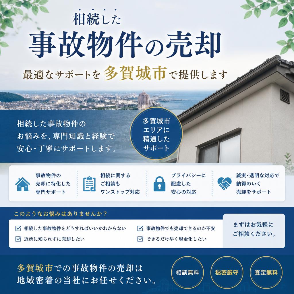 相続した事故物件の売却、最適なサポートを多賀城市で提供します