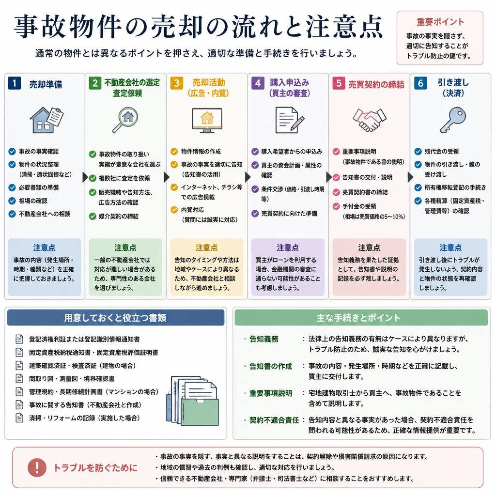 事故物件の売却流れ