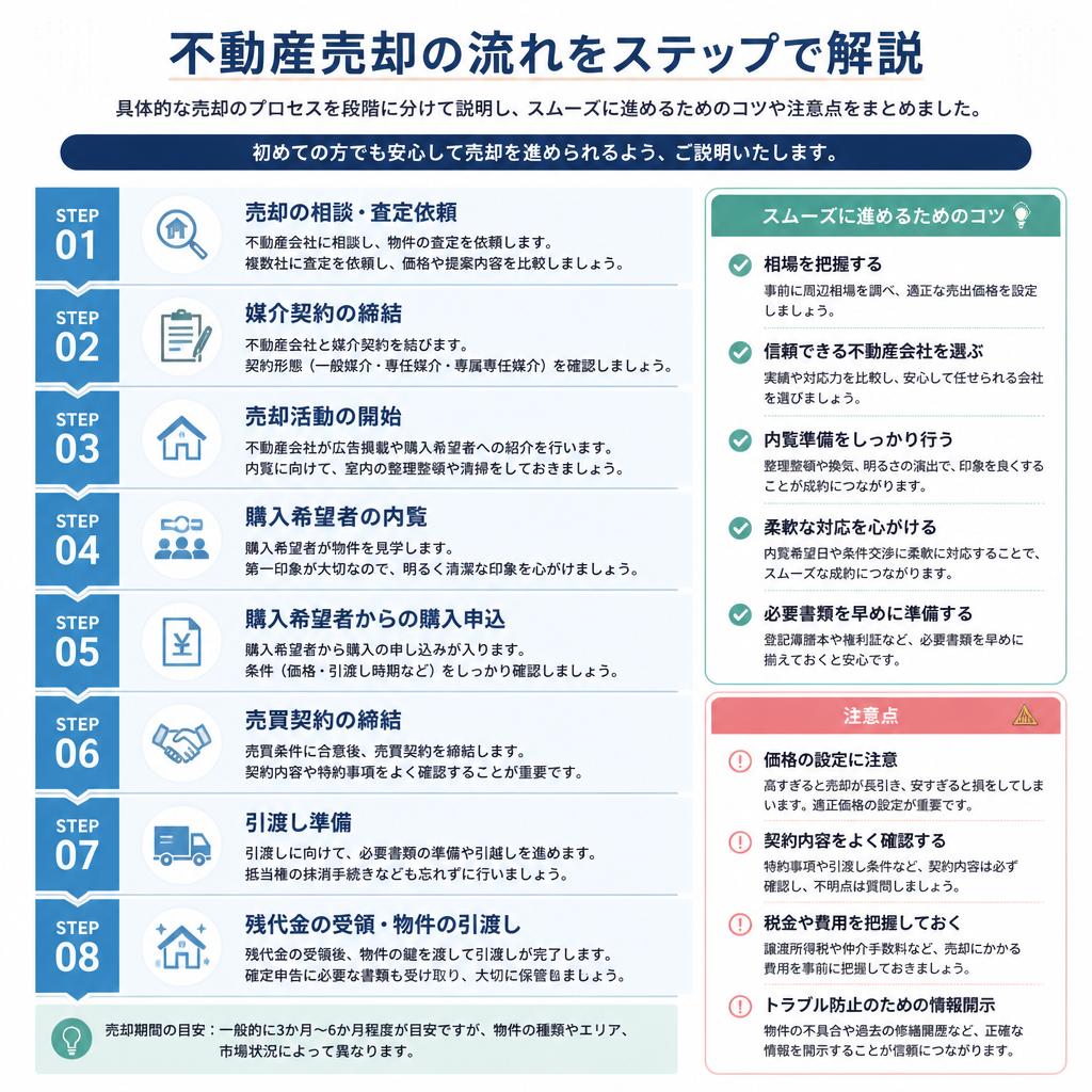成功する不動産売却の流れ