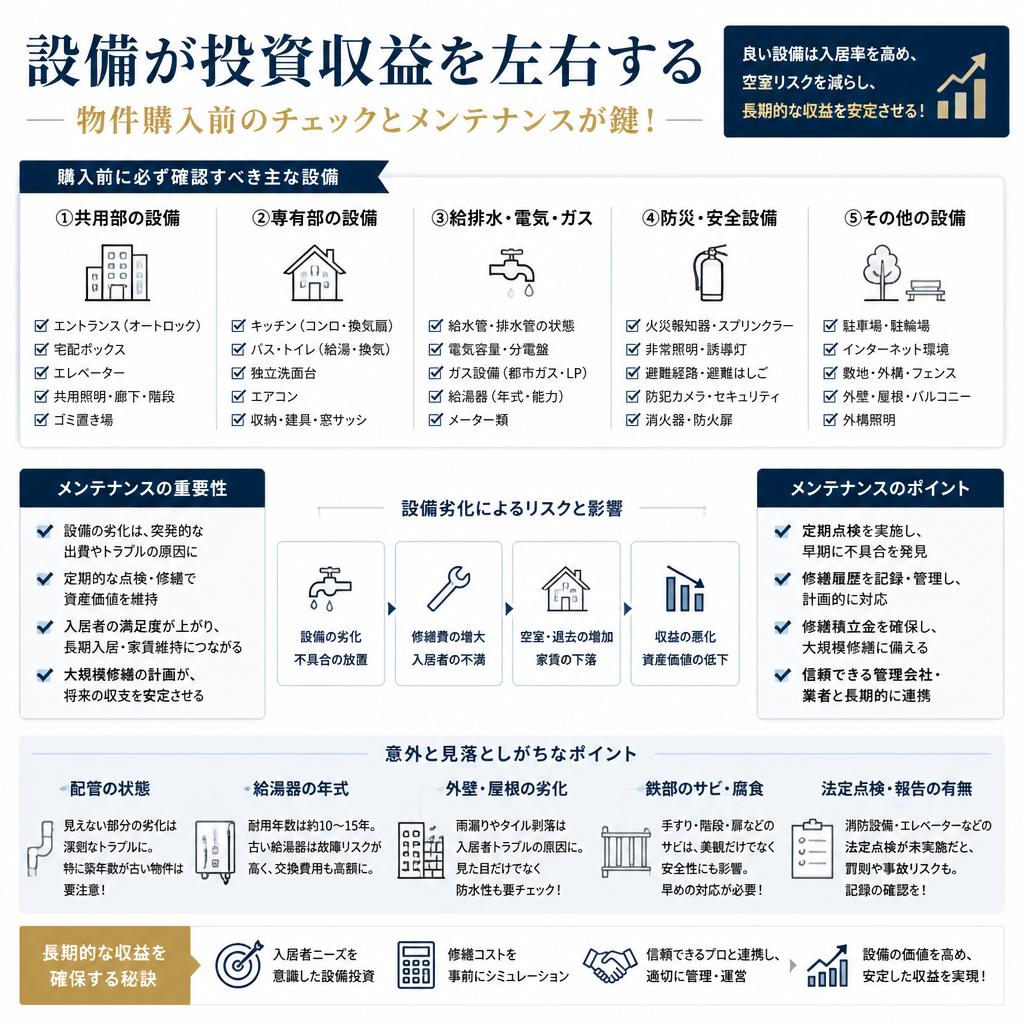 設備の重要性と確認ポイント
