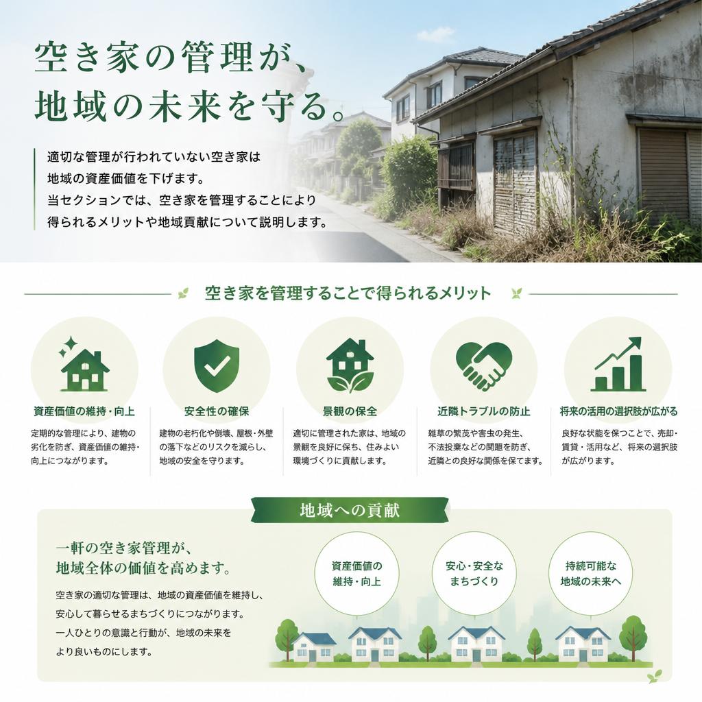 空き家管理のメリット