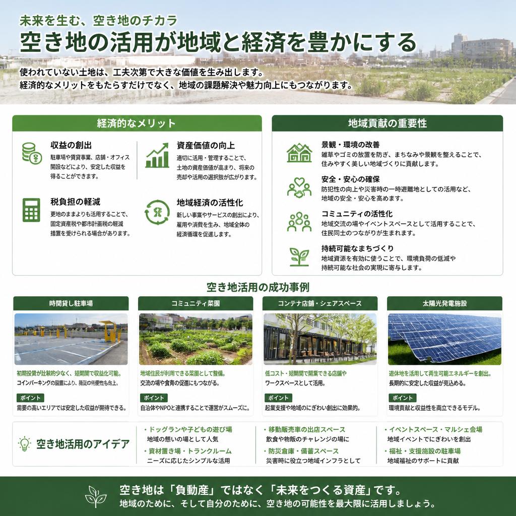 2. 空き地活用のメリット