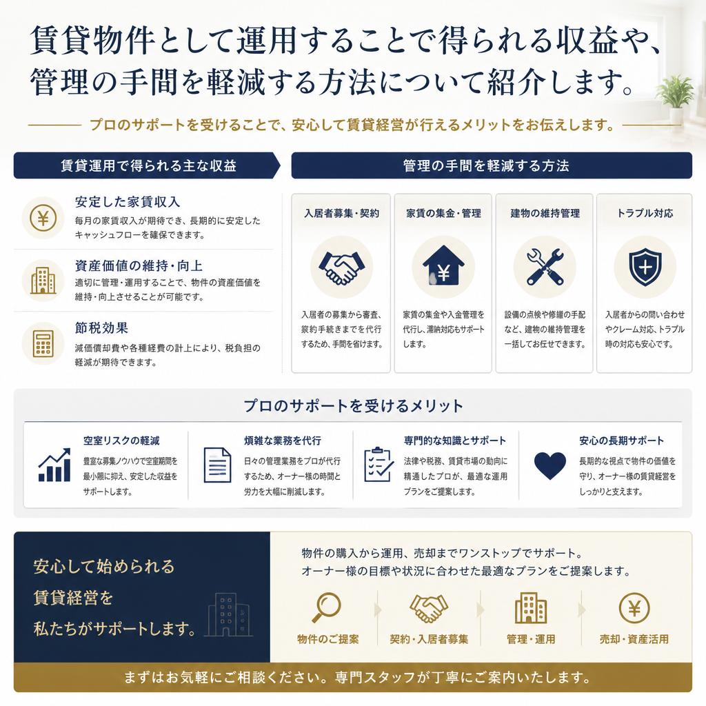 賃貸管理のメリットとは？