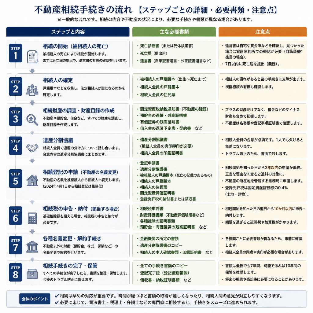 2. 相続手続きの流れ