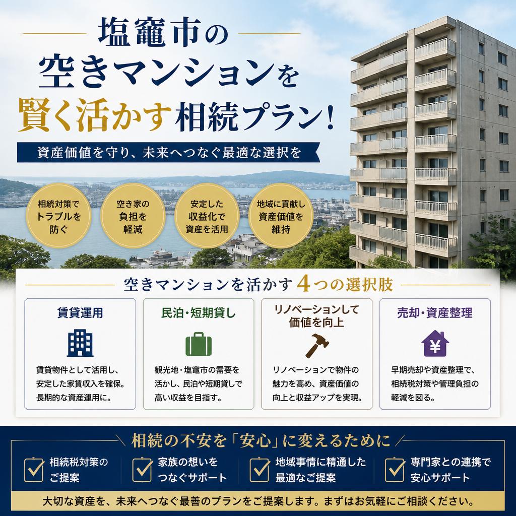 塩竃市の空きマンションを賢く活かす相続プラン！