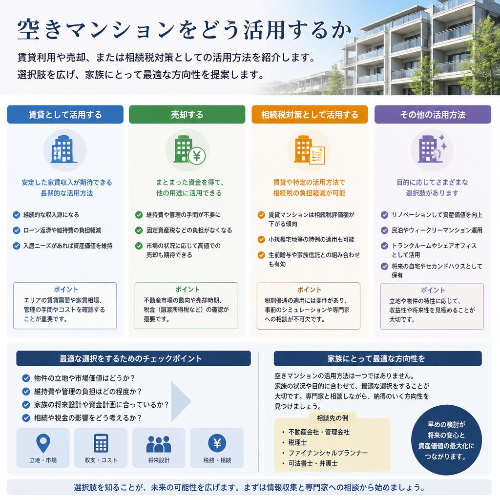 空きマンションを賢く活用する方法