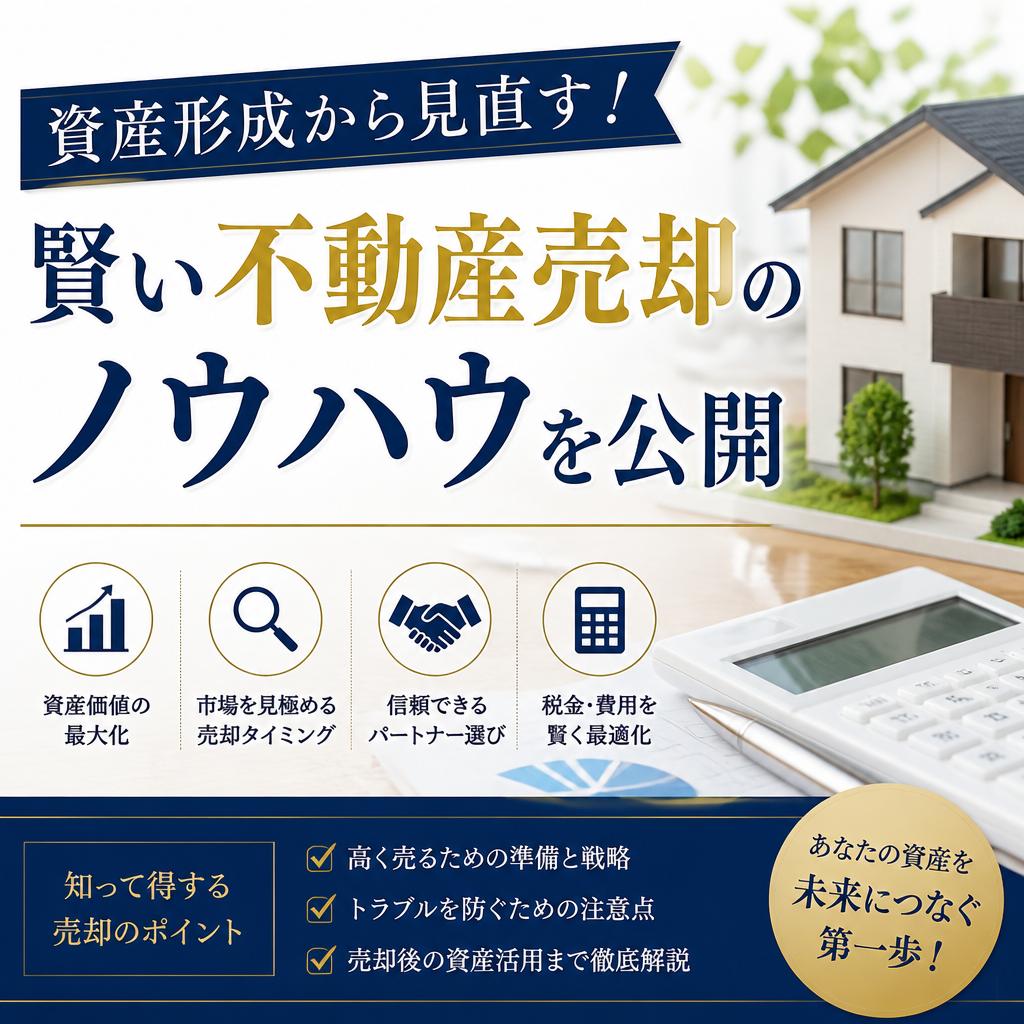 資産形成から見直す！賢い不動産売却のノウハウを公開