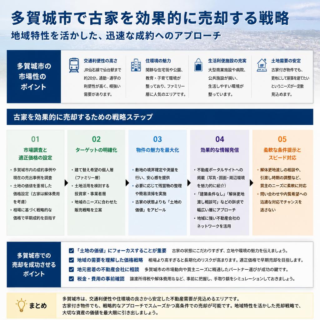 多賀城市でのスマートな売却戦略