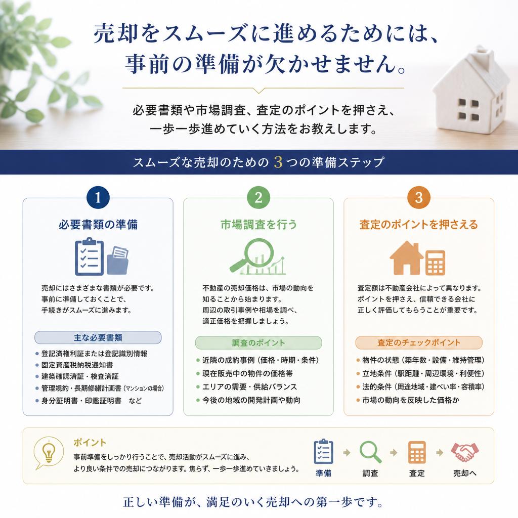 スムーズな売却のためのステップ