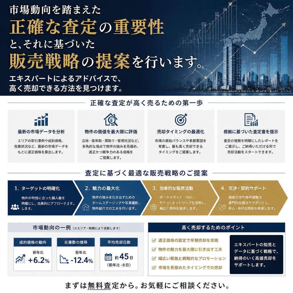 正確な査定と最適な販売戦略