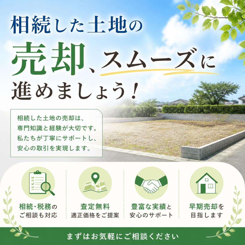 相続した土地の売却、スムーズに進めましょう！
