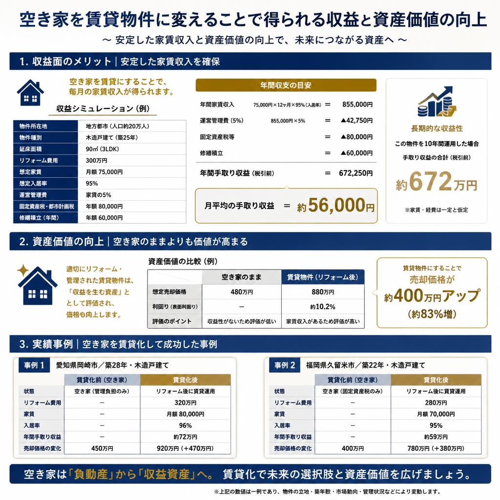 賃貸物件化のメリット