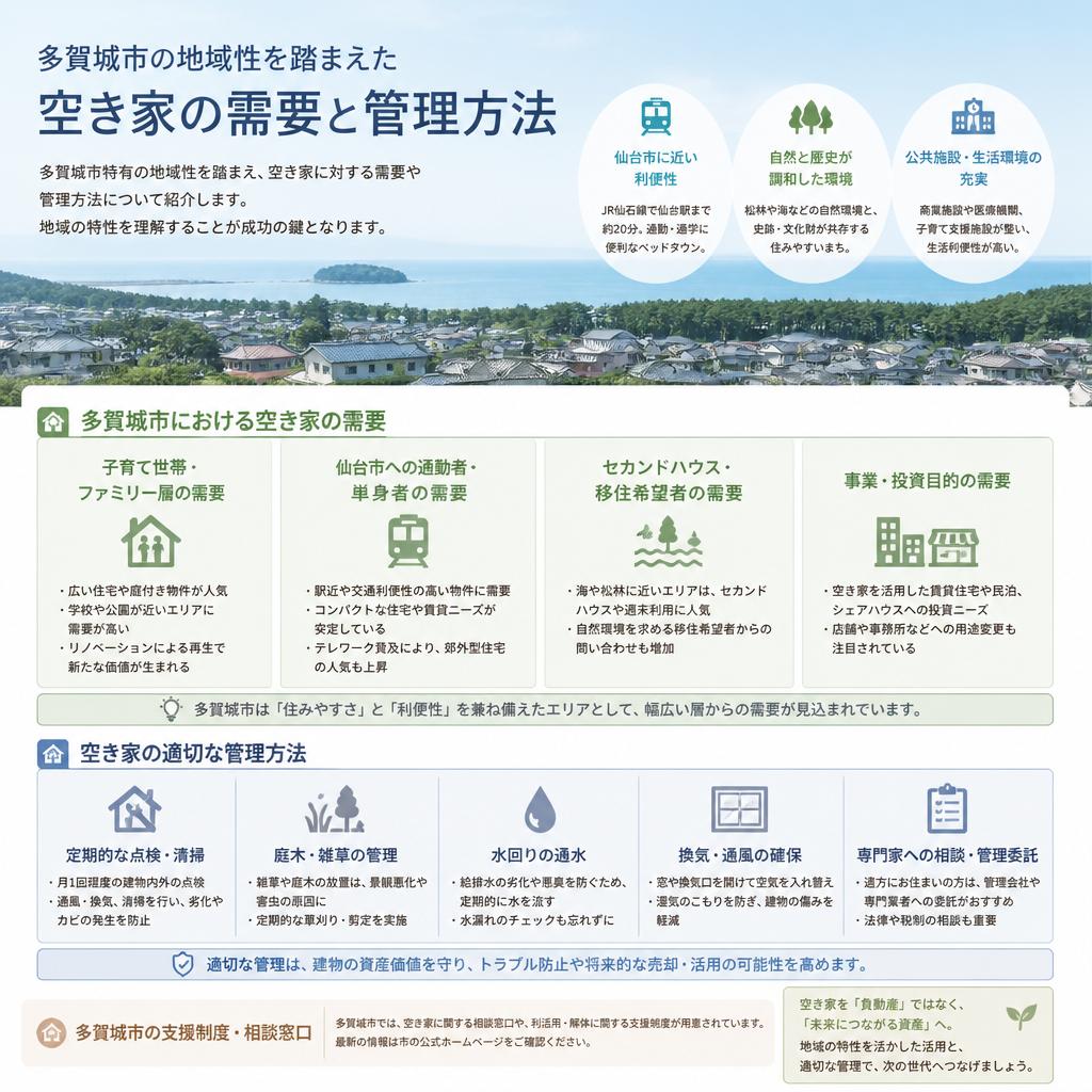 多賀城市における空き家の特性