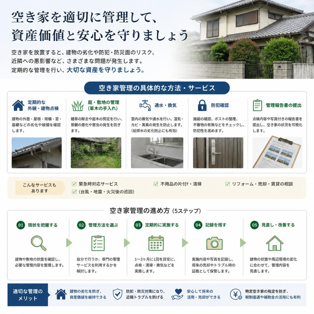 空き家管理の具体的な手段