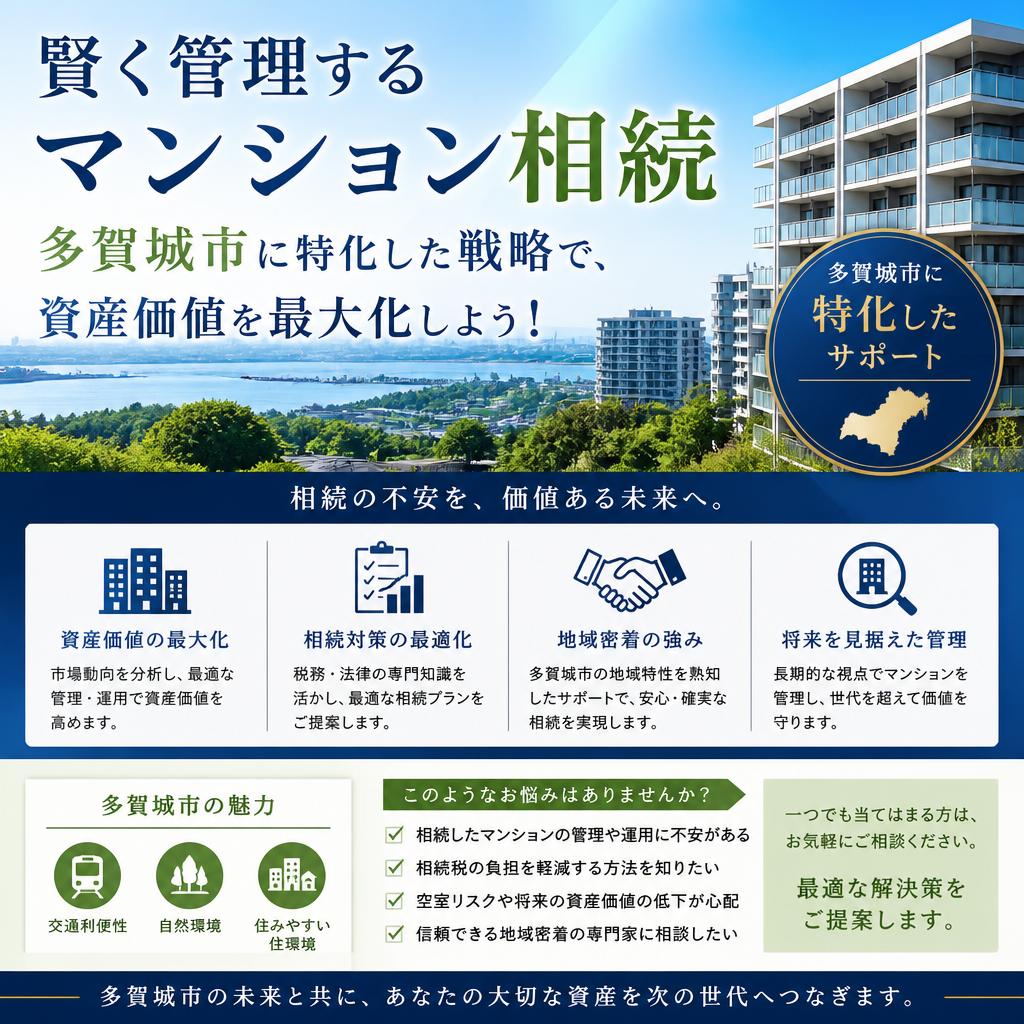 賢く管理するマンション相続: 多賀城市に特化した戦略で、資産価値を最大化しよう！