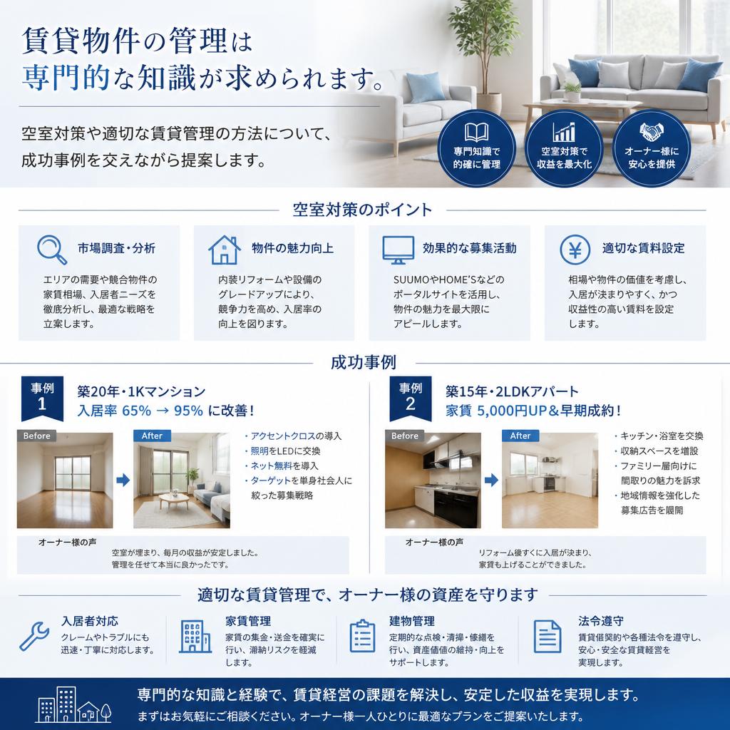 賃貸物件の管理と空室対策