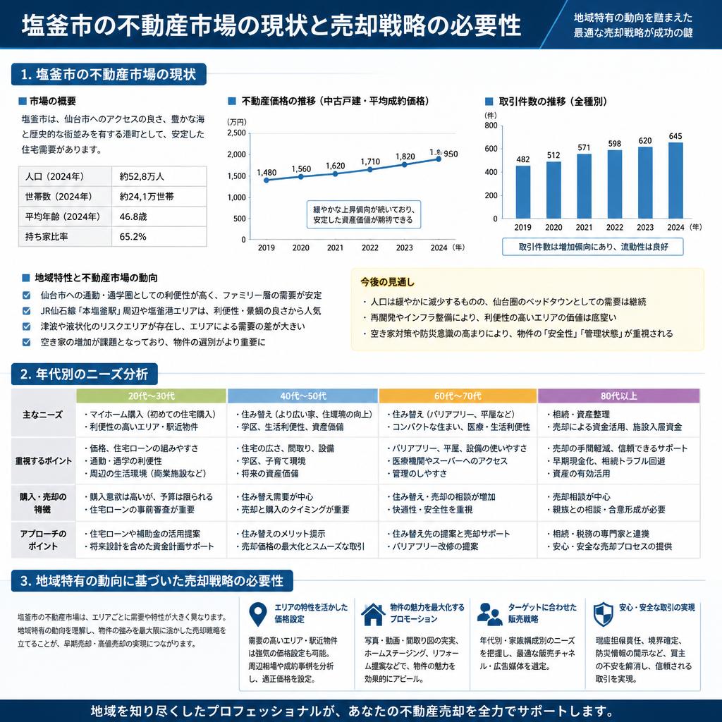 塩釜市特有の市場動向