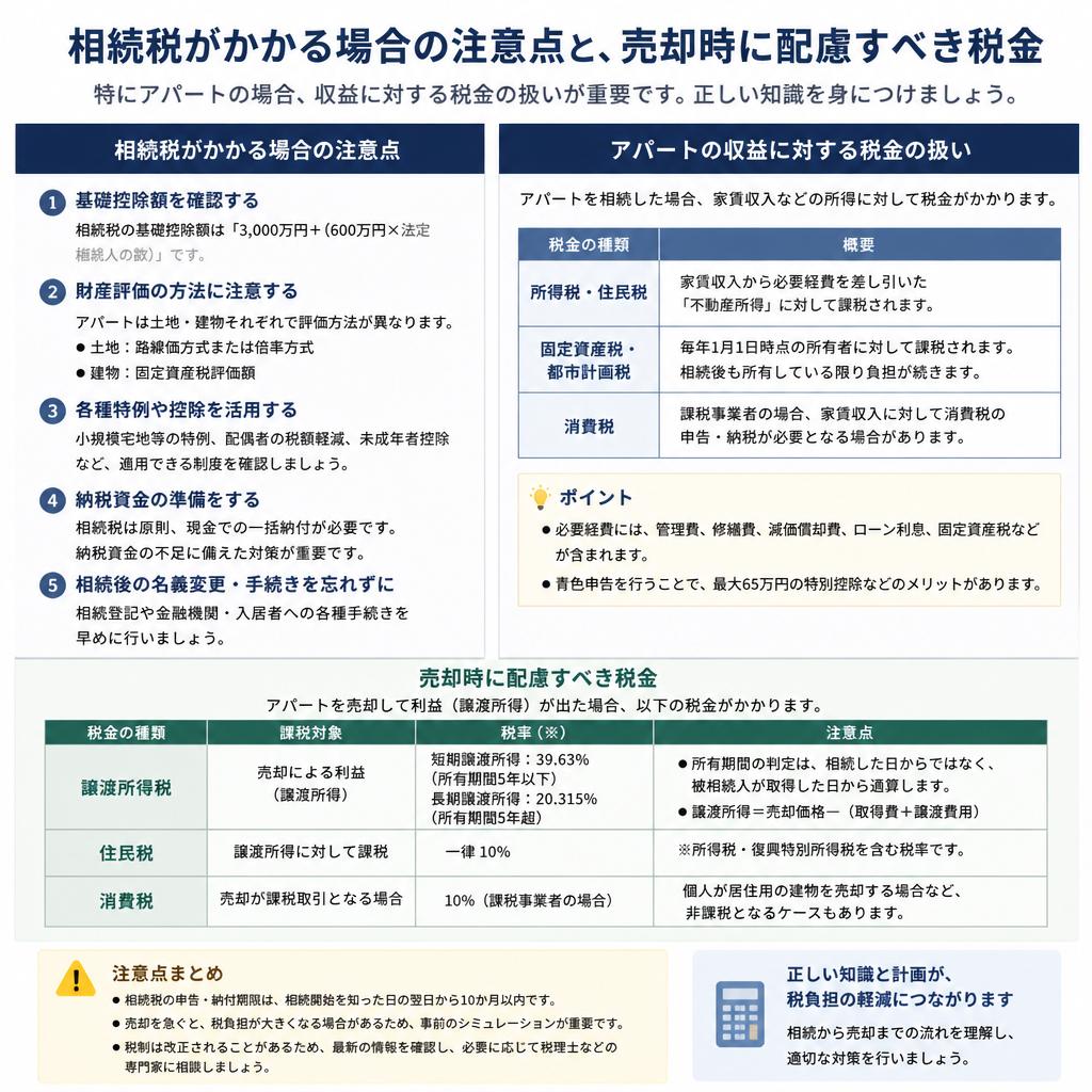 相続税と売却時の注意点