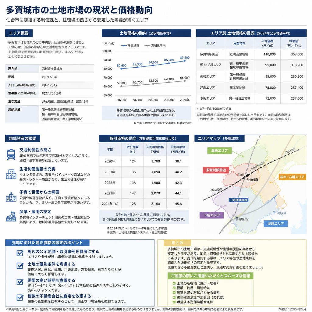 市場動向と土地の価値を把握する