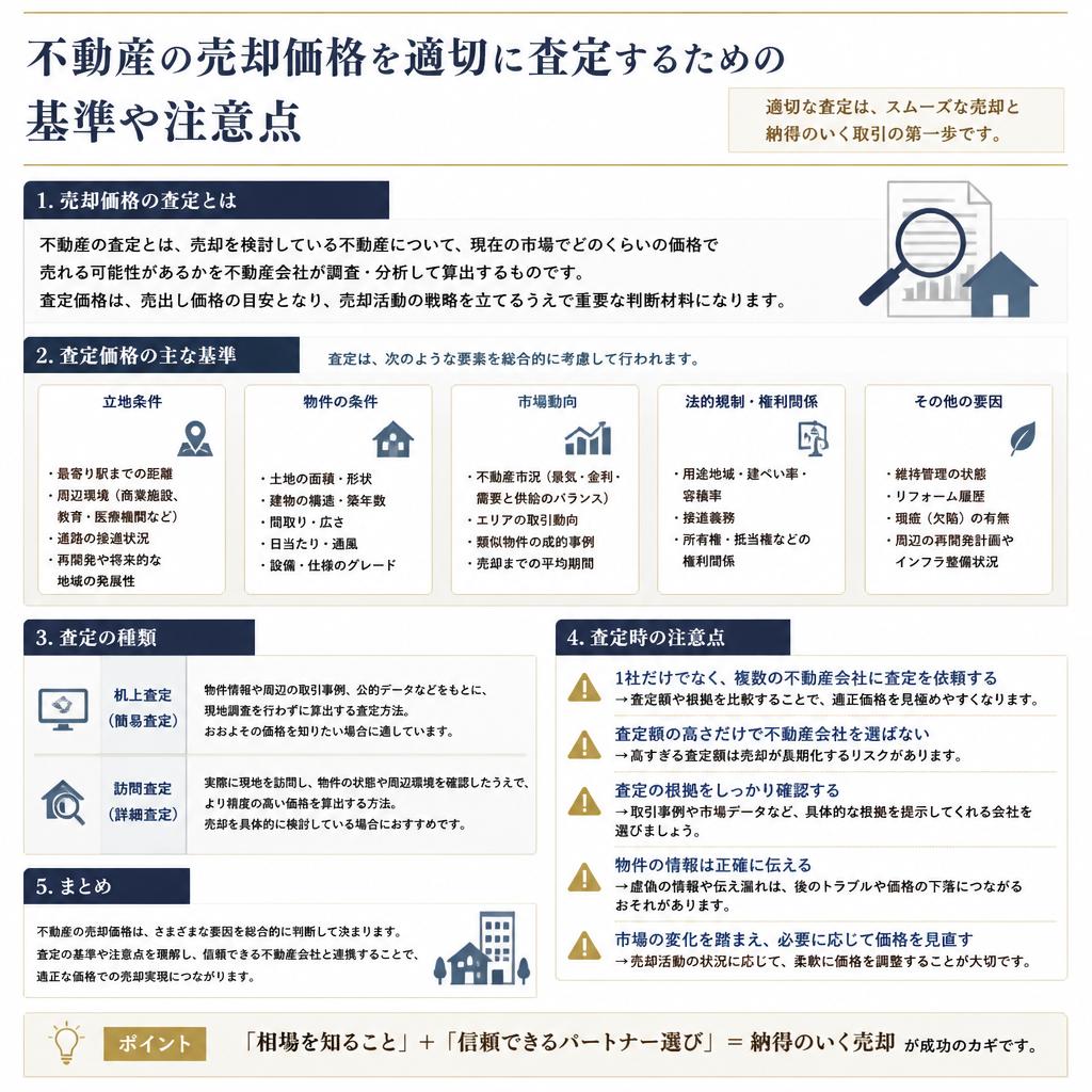 売却価格査定のポイント