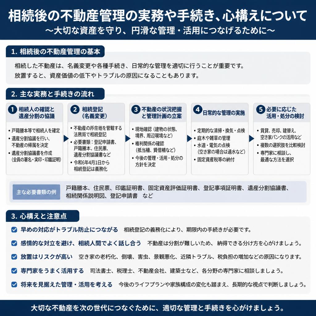 相続における管理方法