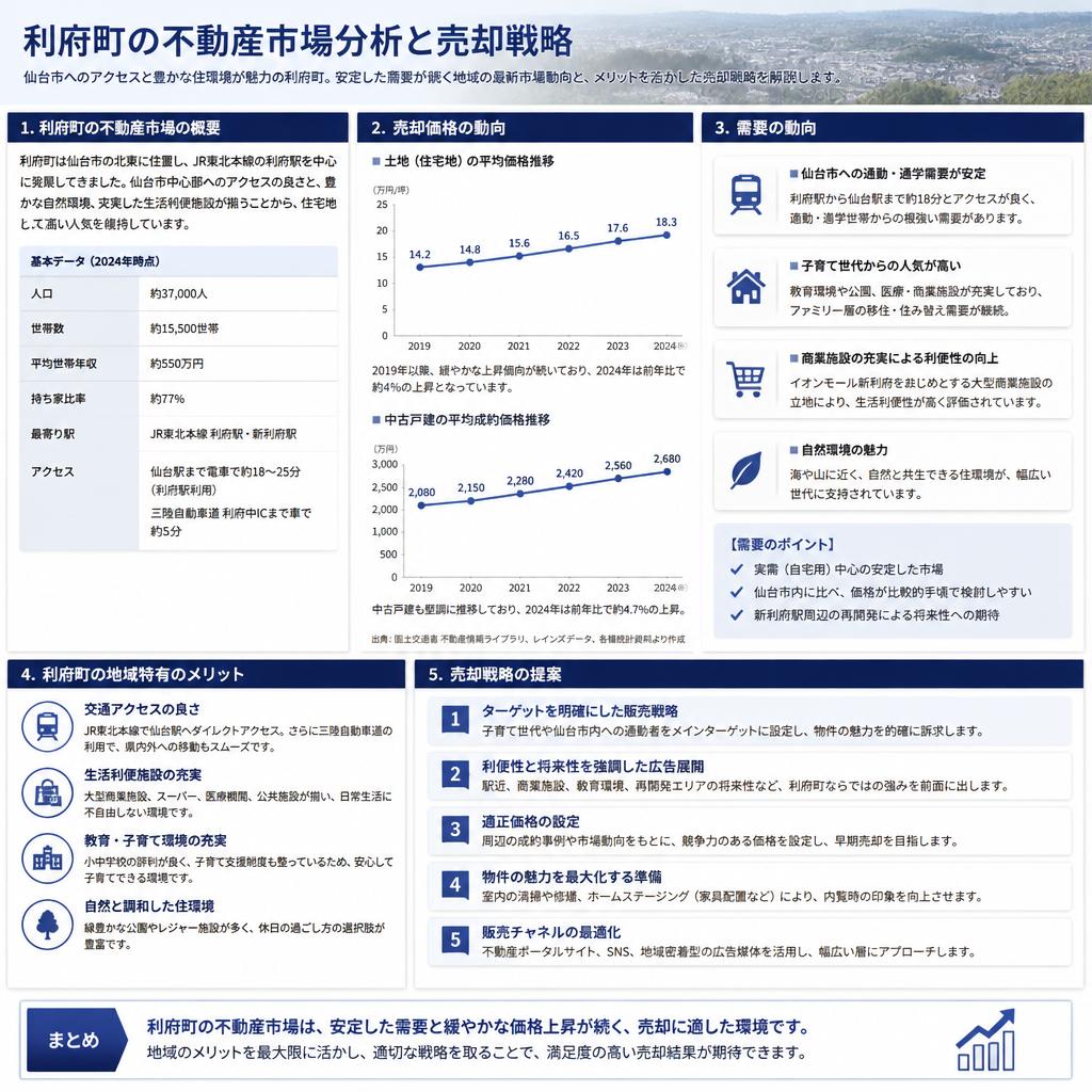 利府町の不動産市場について
