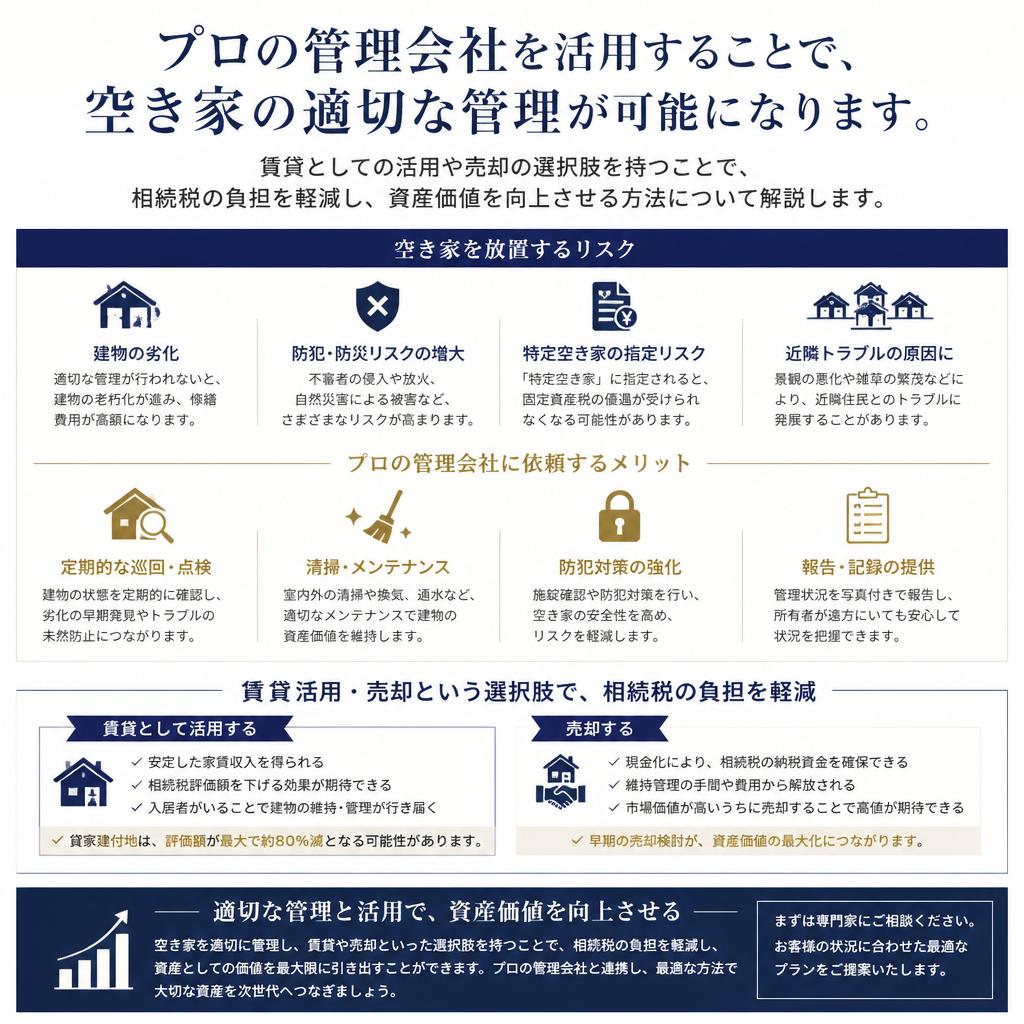 相続空き家の管理がもたらすメリット